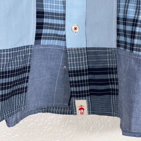 Brooks Brothers Red Fleece Patchwork Plaid S/S Button Shirt Men's Size L - Picture 4 of 7